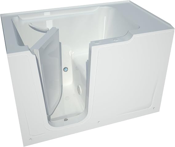 MT3660LWS Bariatric 36 by 60 by 40-Inch Walk In Soaker Bathtub Spa Left Side Door, White