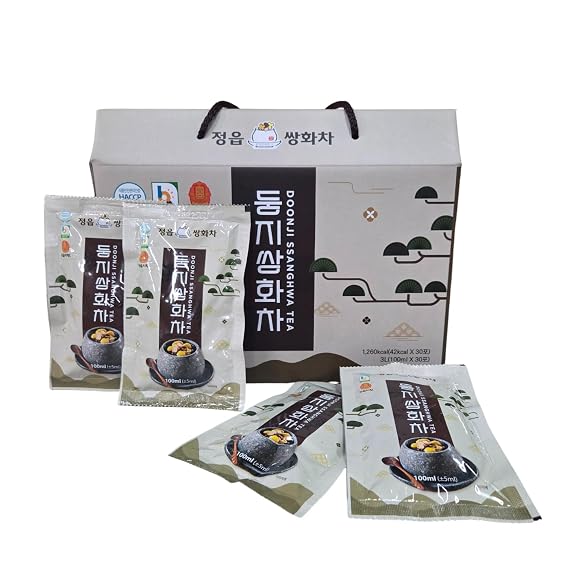 Doong Ji Ssanghwatang Herbal Tea Drink Gift Set, 3.38 fl oz 30 Packs Korean Traditional Premium Herbal Blend