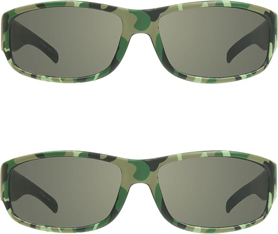 proSPORT 2 Pairs Spider Web Camouflage Sunglasses 2 to 8 Years Old Boys Kids Cartoon Character Superhero. UV 100% Protection