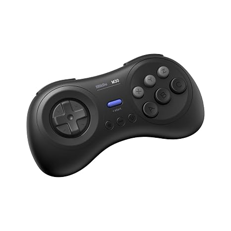 8Bitdo M30 Bluetooth Controller for Switch, Windows and Android, 6-Button Layout for SEGAs Classic Games (Black)