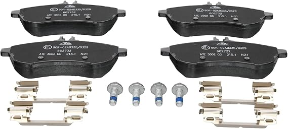 ATE Original Semi-Metallic Front Disc Brake Pad Set 602732 for Mercedes-Benz