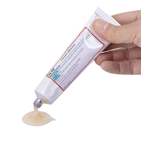 Silicone Repair Adhesive Glue Soft Flesh Color 1.76oz