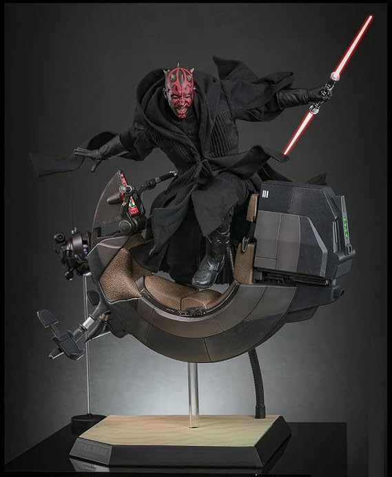 Hot Toys Star Wars Episode I: The Phantom Menace Darth Maul with Sith Speeder 1/6 Scale 12" Collectible Figure Set