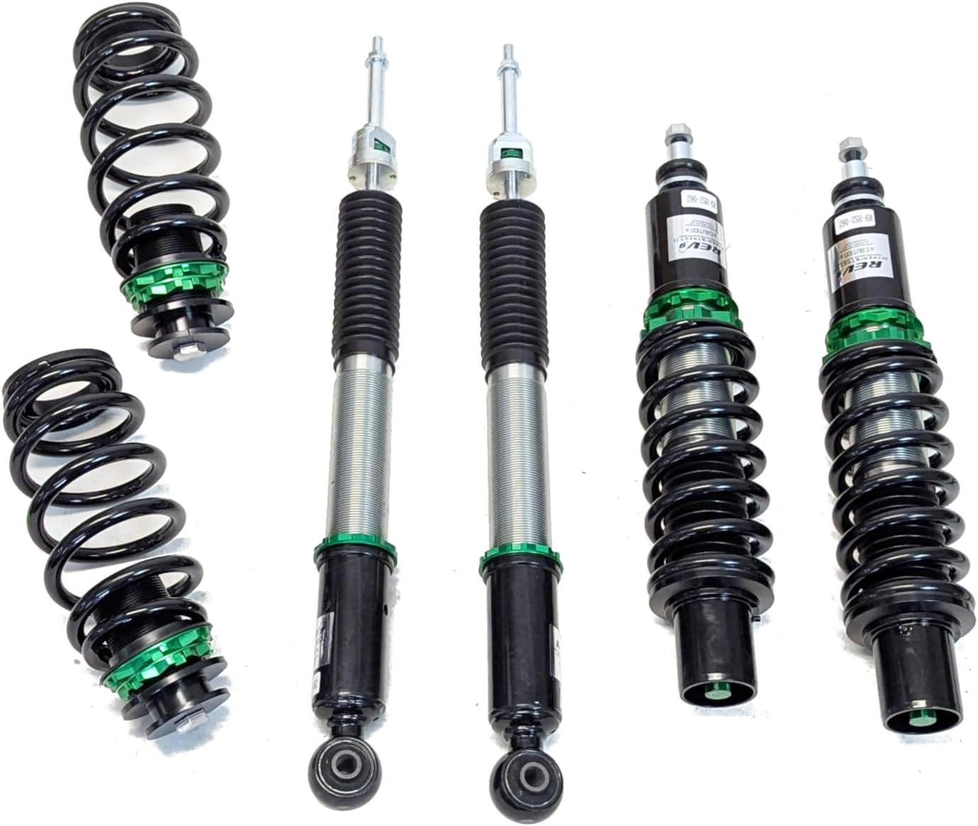 R9-HS2-062_1 compatible with Audi A4  A4 QUATTRO B8 Sedan 2009-16 Hyper-Street II Coilover Kit w 32-Way Damping Force Adjustment Lowering Kit by Rev9, 32 Damping Level Adjustment