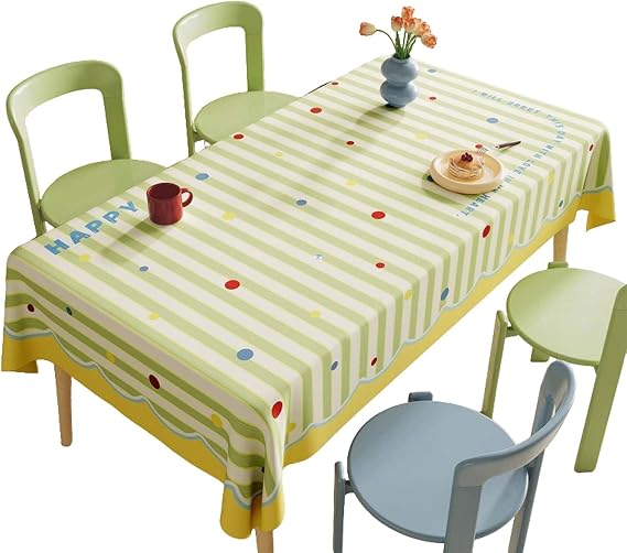 Waterproof Table Cloth, Rectangular Stain-Resistant Tablecloth, Easy to Clean, Elegant Table Cover for Dining, Kitchen, Outdoor, Parties