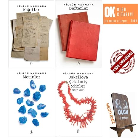 Papers - Notebooks - Texts - Poems Taken on a Typewriter / 4 book set - Nilgün Marmara