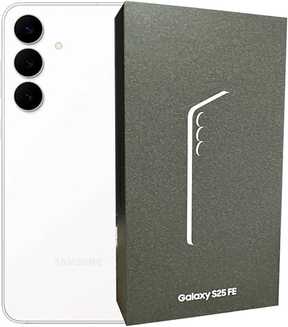Samsung Galaxy S25 FE 5G SM-S731B Exynos 2400 8GB RAM SIM-Free Unlocked Android 16 Smartphone (White, 256, GB)