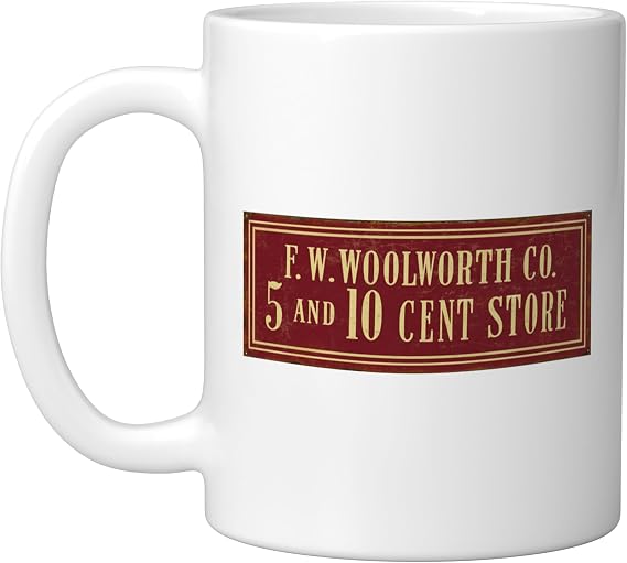 Woolworth Old Store Gone Ceramic Mug, White, 11oz