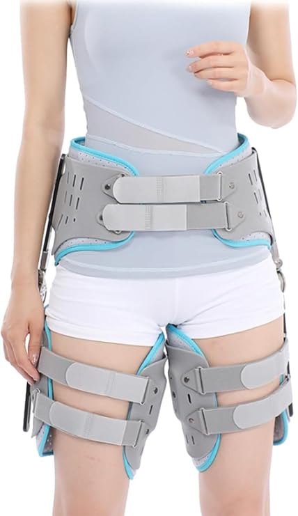 Hip Abduction Brace Hip Abduction Orthosis Post Op Hip Protector Stabilizer Compression Support Adjustable Hinged Hip Joint Abduction Orthosis Leg Brace