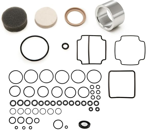 X8r Eas Air Suspension Compressor Piston Seal/piston Liner And Valve Block O-rings Diaphragm Kit Compatible With Rr Classic County & Rr P38 Models With Eas Part# X8r38