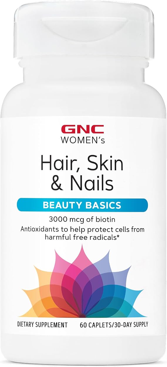 GNC Women's Hair, Skin & Nails, Daily Multivitamin Blend, 60 Caplets