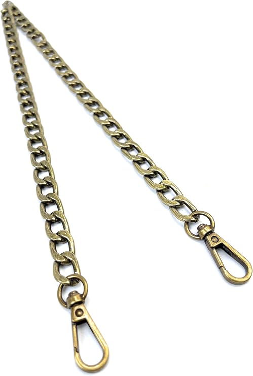 Flat Purse Chain Strap Lightweight Aluminum Chain Replacement Extender for Crossbody Shoulder Underarm Bags Handbag
