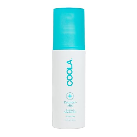 COOLA Recovery+ HOCl Mist for Face and Body, Hypochlorus Acid Spray, 3.4 oz | Dermatologist Tested, Helps Reduce Redness and Skin Irritation, Use on Blemishes, Sunburns, Post-Workout, After Sun Exposure