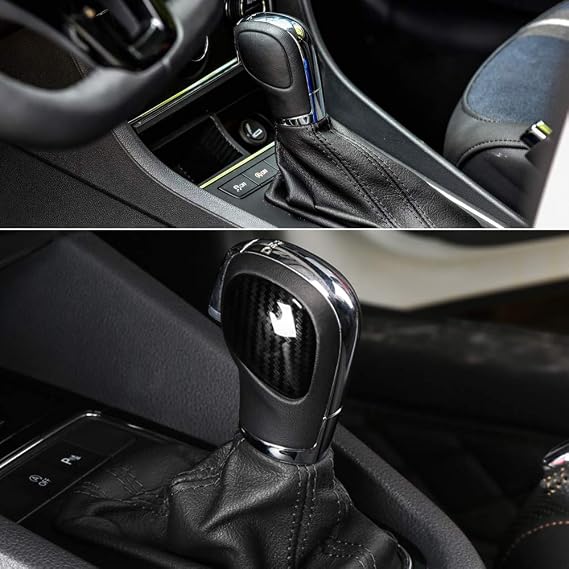 Car Gear Shift Knob Panel Cover Carbon Fiber Stickers for VW Volkswagen Jetta Polo Golf MK4 MK5 MK6 MK7 Passat B5 B6 B7 B8 R Tiguan Bettle Touran Bora Vento Touareg ,etc
