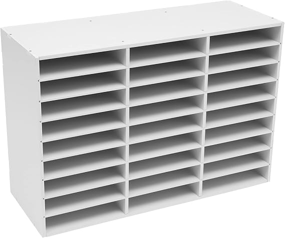 Literature Organizer, Lateral Filing Cabinet with Open Storage Shelves Office File Storage Cabinets for Home Office A4 Legal/Letter Size Wide File Cabinet 31.5 X 12 X 21.7 Inch (White)