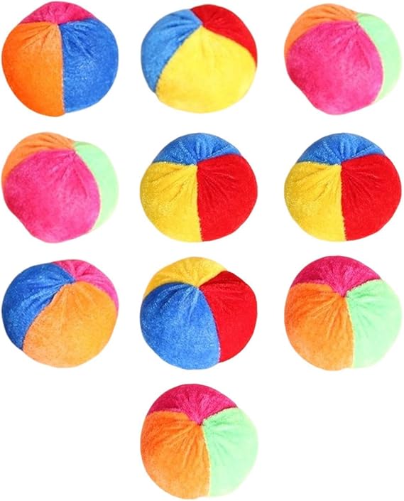 Foot Bag 10-Piece Multicolor Portable Funny