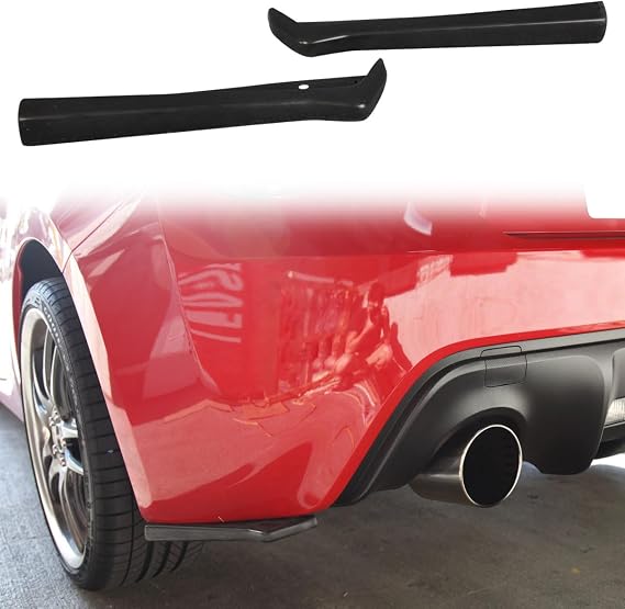 12.5"x2.5" GT Style Universal 2PC Rear Bumper Lip Side Corner Aprons PU