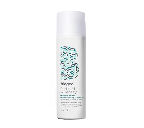 Briogeo Destined for Density Caffeine + Biotin Peptide Density Conditioner | Increases Hair Thickness and Volume for Fine or Thinning Hair | Silicone-Free | Vegan & Cruelty-Free
