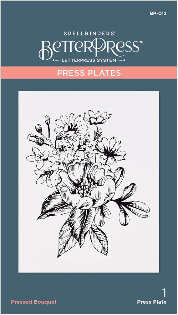 Spelbinders BP-012 Pressed Bouquet Press Plates from BetterPress Collection