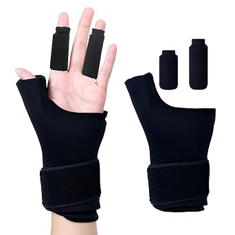 Wrist Ice Pack Gloves, Arthritis Pain Relief,Reusable Gloves for Injuries, Hot and Cold Therapy for Finger Pain, Wearable Thumb Wrist Glove Support, Pain Relief Gloves