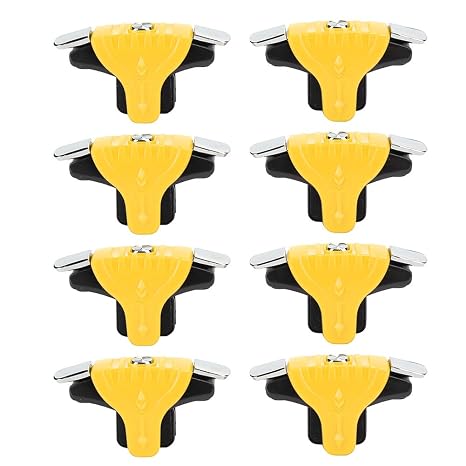 8Pcs PUBG Mobile Game Controller Trigger, Mobile Phone Game Controllers Trigger Sensitive F01 Shooter Controller Joystick Button for PUBG/Rules of Survival/Call of Duty(Yellow)