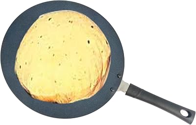 G & D Roti Pan Aluminum Non-stick Roti Griddle Tawa Chapati Tava Paratha Griddle Tawa Cooking Utensil Skillet Omelet Crepe Pancake Cutlet Cookware 275MM