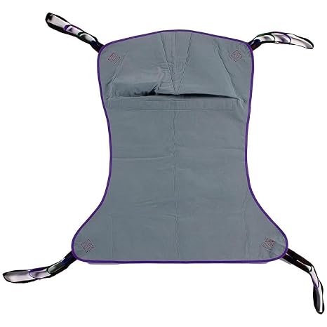 Patient Aid Solid Fabric Full Body Sling for Hoyer Patient Lift Sling | Holds up to 225 lb | Soft Padded Polyester Weave | Full Body Support | Hoyer Safe Lifting for Elderly & Bariatric