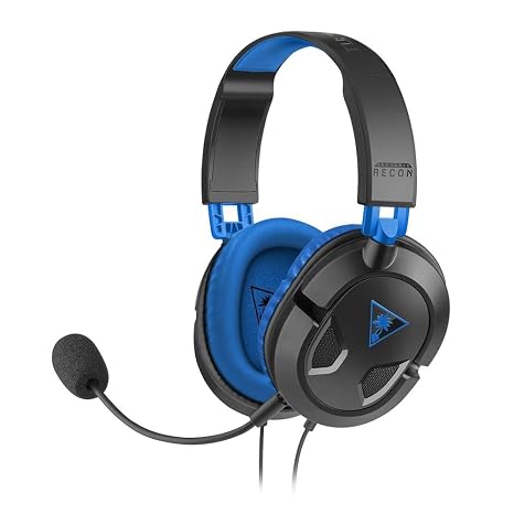 Turtle Beach - Ear Force Recon 60P Amplified Stereo Gaming Headset PS4, Xbox One (Compatible w/ Xbox One Controller w/ 3.5mm Headset Jack), and PS3