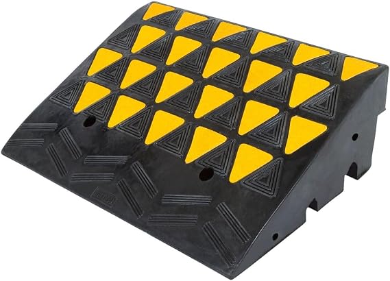 Curb Ramp, Rubber, for Driveway, Heavy Duty, up to 8" H, 60,000 lb, Guardian