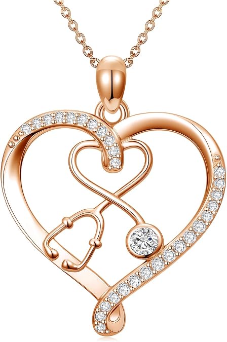 Nurse Gifts 925 Sterling Silver Nurse Necklace Nursing Jewelry