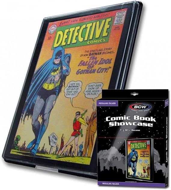 BCW Comic Book Showcase Frame 1 Pack | Current/Modern Age Display Case | Wall-Mount Holder for Comics