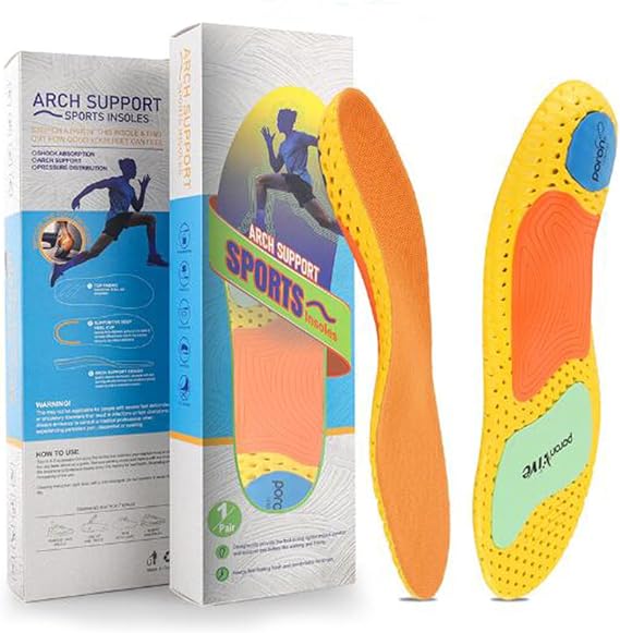 Heavy Duty Support Pain Relief Orthotics for Women Men - 220+ lbs Plantar Fasciitis High Arch Support Insoles, Flat Feet Orthotic Insert, Work Boot Shoe Insole-XS