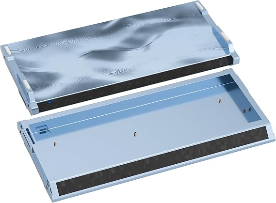 kutethy KY60 Anodizing Aluminum Keyboard Case,60% Mechanical Gaming Keyboard,Full CNC Hall Effect Keyboard Compatible with Wooting60 Mad60 Win60 GH60 60HE (Blue)