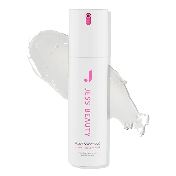 JESS BEAUTY | Post-Workout Gel Moisturizer | Deep Hydration Face Gel with Centella Asiatica, Niacinamide & Green Tea | Soothes Redness, Repairs Skin Barrier & Boosts Glow | Korean Skincare 1 fl oz