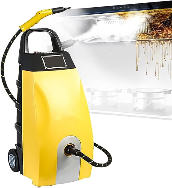 Multi Purpose High Temp Steam Washer,Heavy Duty Steam Cleaner,3000W Powerful Motor,40 Seconds Fast Heating,Wide Application for Home,Car,Kitchen and All Household Appliances