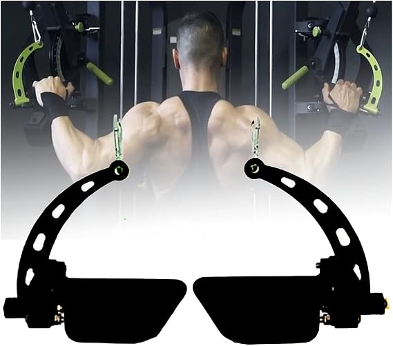Smith machine pulling back handle, pull down fitness equipment and rotate the washing strength training handle with 2 safety buckles