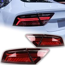 Bestmotoring A7 RS7 LED Tail Lights Assembly for 2011-2018, Rear Lamps with Dynamic Sequential Turn Signal, Start-up Animation, DRL, Reverse Light, Fog Light, IP67 Waterproof, Plug and Play