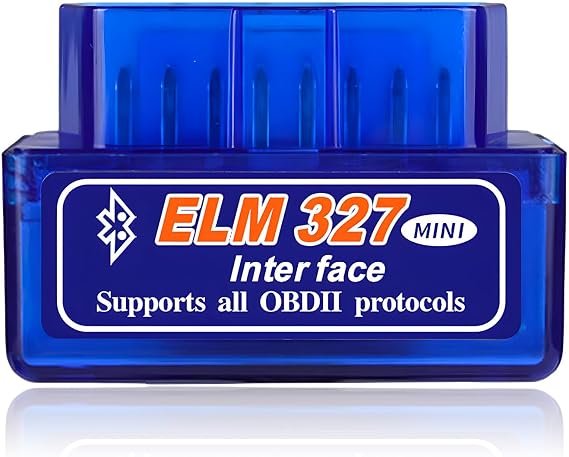 ELM327 OBDII Car Auto Diagnostic Scanner, Mini Bluetooth Scan Tool Automotive Failure Detector, Professional Wireless Engine Fault Code Reader for Most OBDII Vehicles (1 PCS)