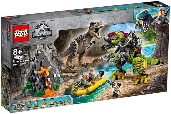 LEGO Jurassic World T. rex vs Dino Mech Battle 75938 (716 Pieces)