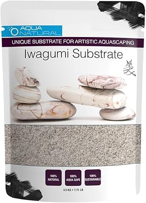 Aqua Natural Iwagumi Sand - Del Plato 7.7lb - Ultra Premium Substrate for aquascaping, Aquariums, vivariums and terrariums