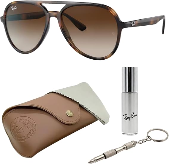 Ray-Ban RB4376 Pilot Shape Sunglasses with Official Eyewear Kit