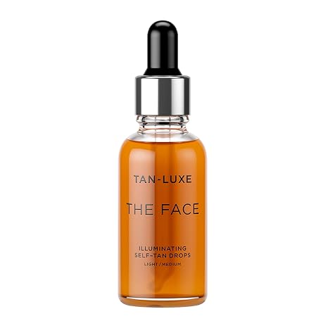 Tan Luxe THE FACE Selbstbräunungstropfen Hell/Mittel (30 ml) - Fügen Sie der Hautpflege Bräunungstropfen hinzu um eine individuelle Gesichtsbräune zu erhalten