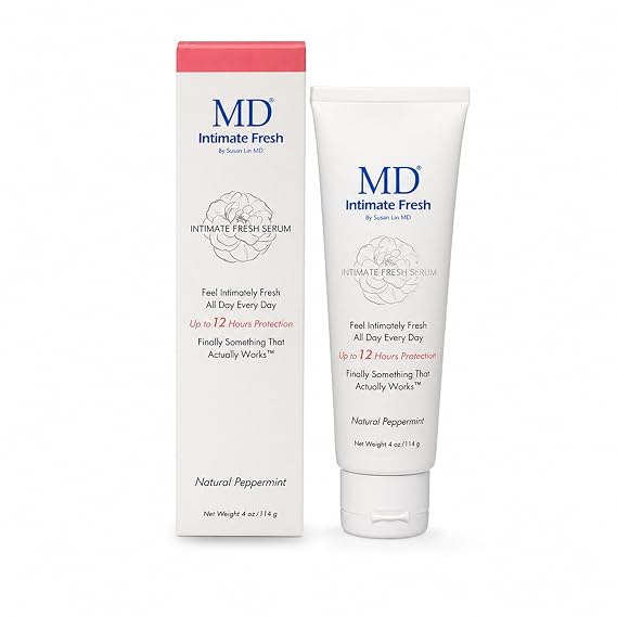 MD Intimate Fresh Serum Herbal Hygiene Formula for Skin Folds & Intimate Areas | Gynecologist Formulated | 4 oz (114 ml)