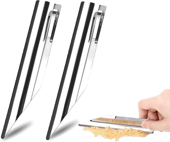 2pcs Table Crumb Sweeper,Crumb Sweeper for Tablecloth,Stainless Steel Crumber Tool Crumbers for Servers Waiters and Waitresses
