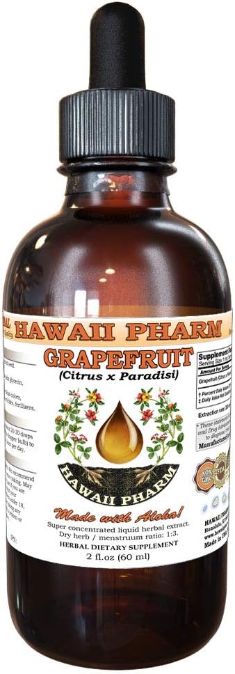 Grapefruit, Chakutra (Citrus x Paradisi) Tincture Dried Seed Liquid Extract, Grapefruit, Herbal Supplement 2 oz