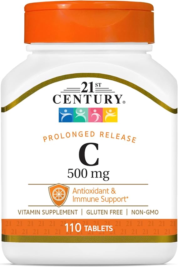 21st Century Vitamin C 500mg Prolonged Release Tablets, Immune, 110ct