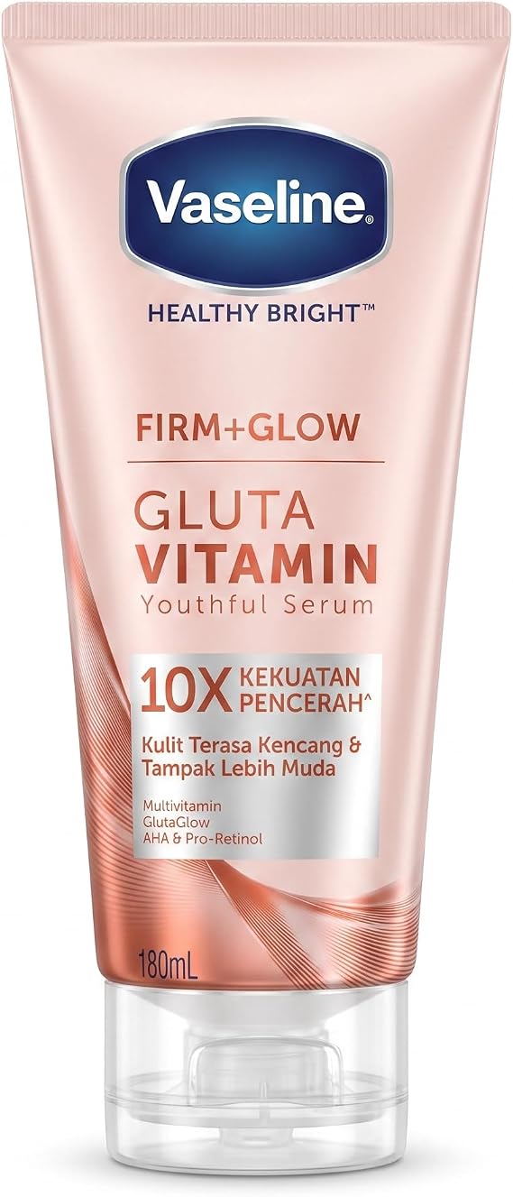 Vaseline Healthy Bright Firm + Glow Gluta Vitamin Youthful Serum, Multivitamin, 180ml