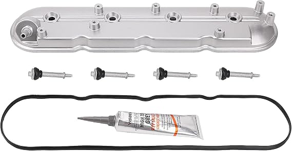 Driver Side Valve Cover with Gaskets - Compatible with 2011-2019 4.8L 5.3L 6.0L 6.2L Chevy Silverado, Suburban, Tahoe, Trailblazer, GMC Sierra, Yukon, Cadillac Escalade - Replace 12642655 264-969
