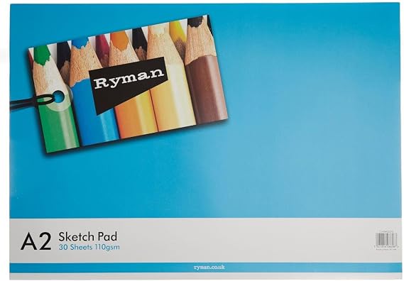 Ryman Sketch Pad A2 100gsm 60 Pages 30 Sheets