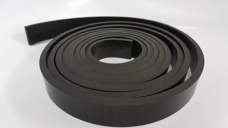 .125" 1/8" Neoprene All Purpose Rubber Strip 25 Foot, 50 Foot, 100 Foot Rolls (1.5mm) Perfect for Gaskets, Liners, Weather Stripping - Commercial Grade 60A+/-5 Med Hard